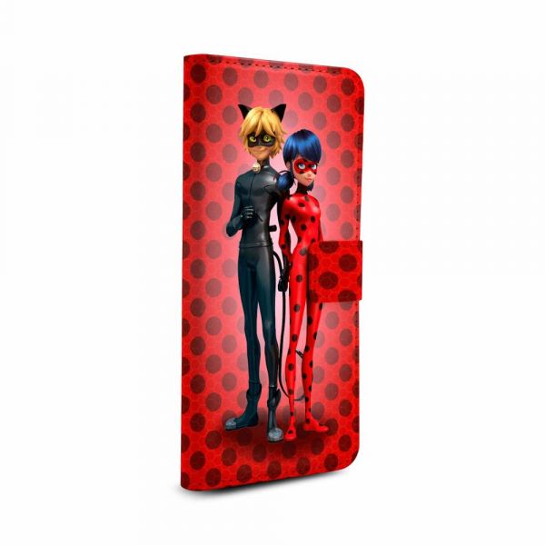 Case-book Super Cat and Lady Bug background for iPhone 5/5S/SE