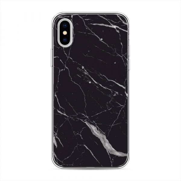 Silicone Case Black Mineral for iPhone XS (10S)